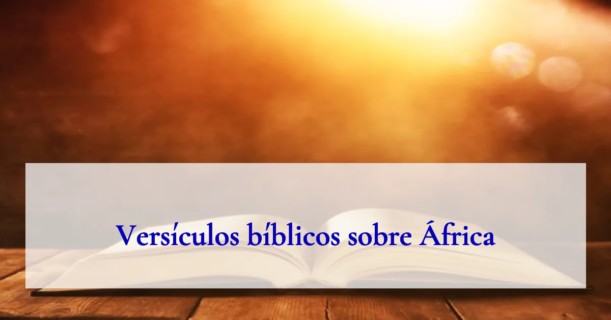 Versículos bíblicos sobre África