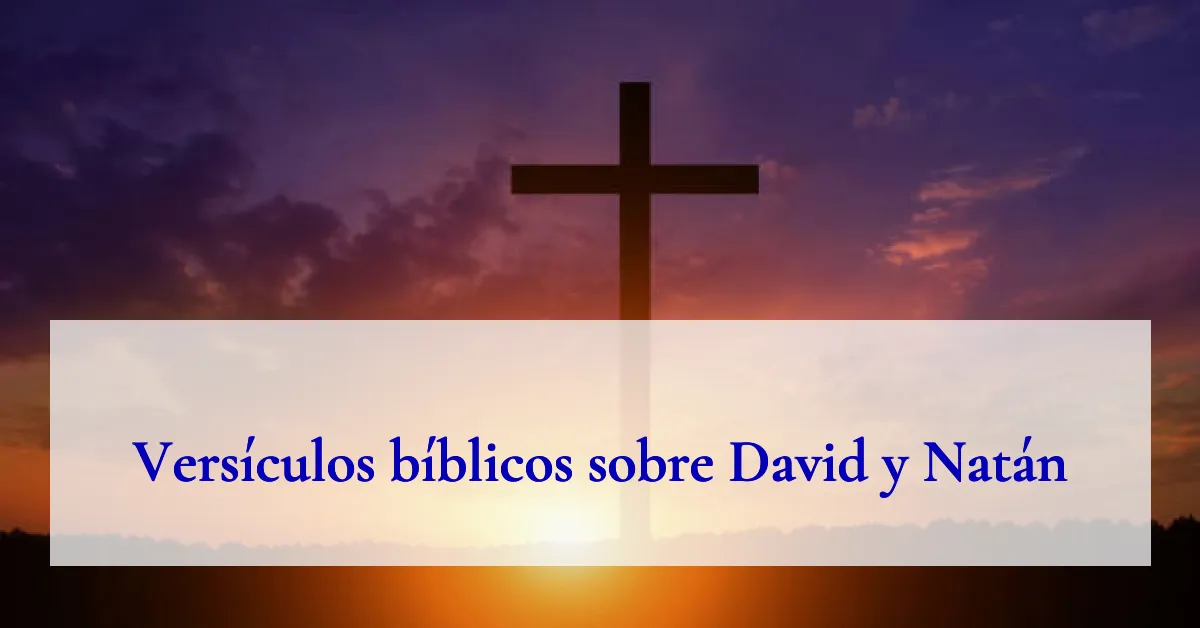 Versículos bíblicos sobre David y Natán