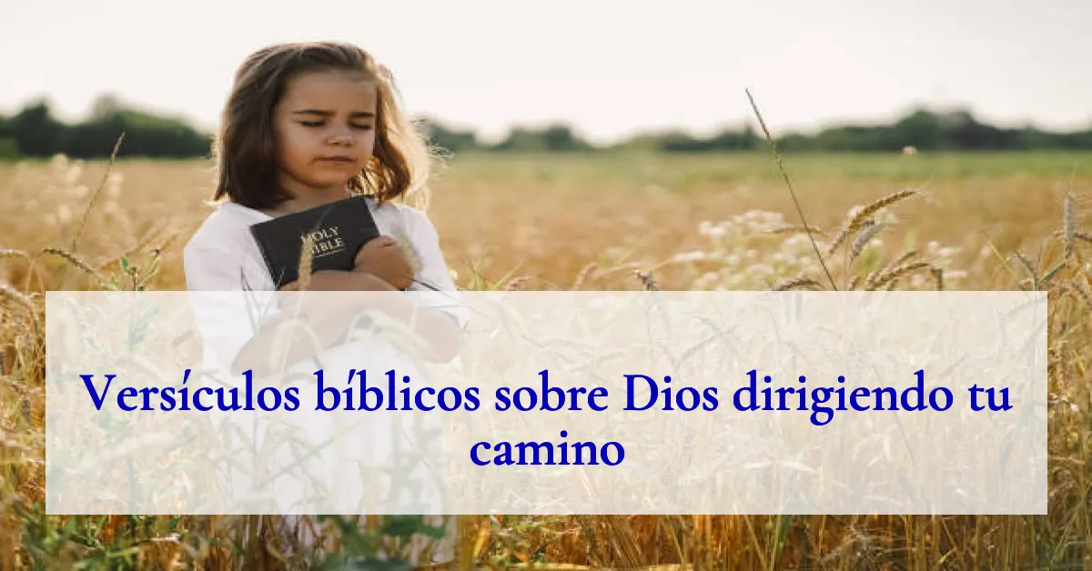Versículos bíblicos sobre Dios dirigiendo tu camino