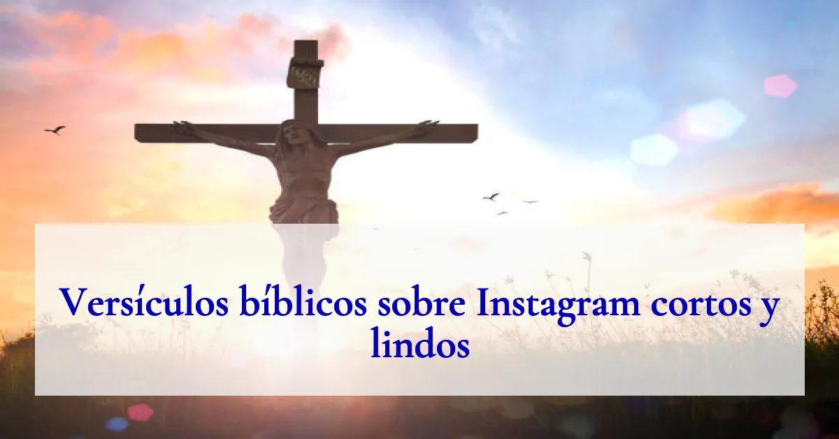 Versículos bíblicos sobre Instagram cortos y lindos