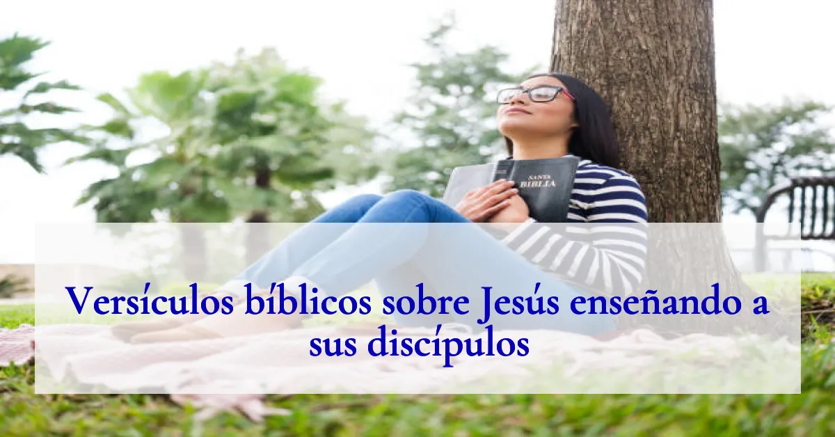 Versículos bíblicos sobre Jesús enseñando a sus discípulos