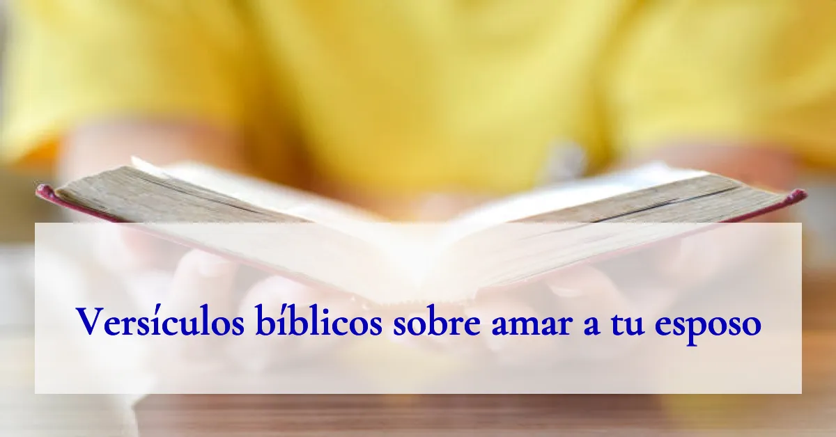 Versículos bíblicos sobre amar a tu esposo