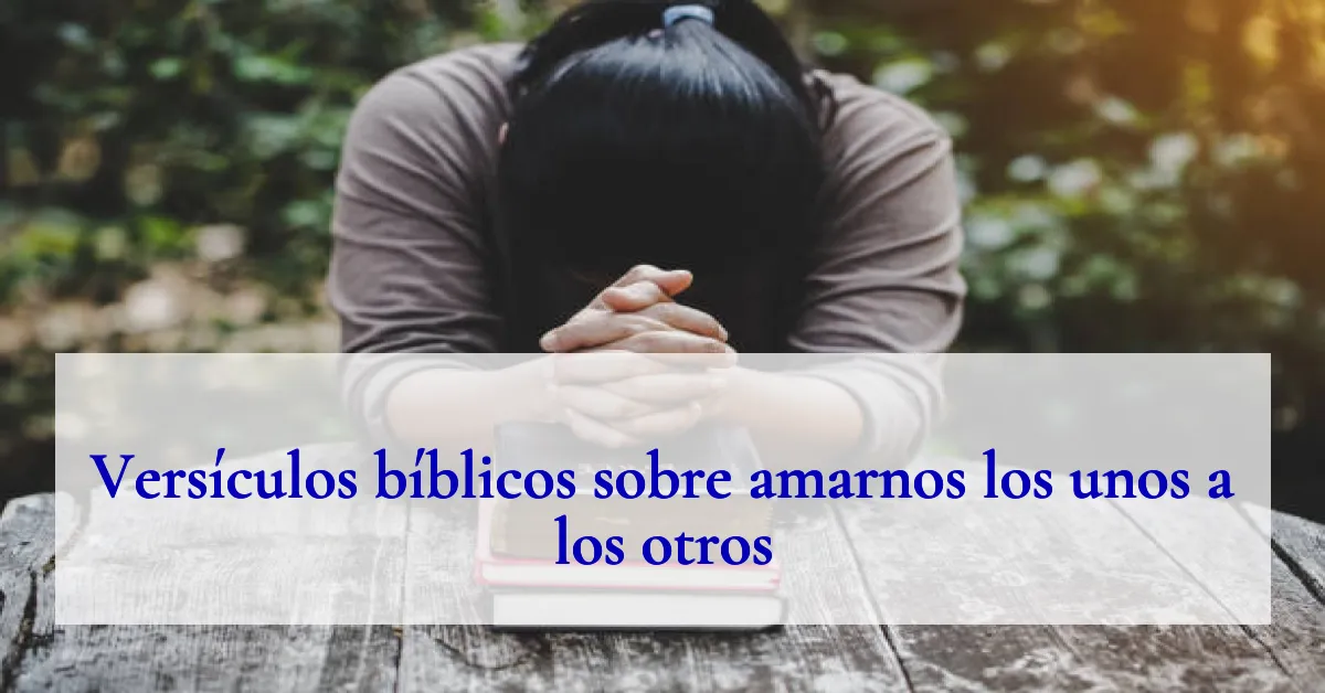 Versículos bíblicos sobre amarnos los unos a los otros