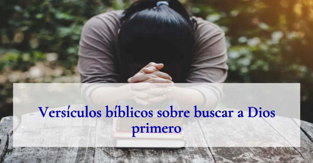 Versículos bíblicos sobre buscar a Dios primero