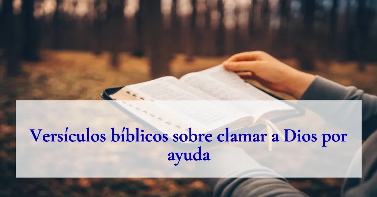 Versículos bíblicos sobre clamar a Dios por ayuda