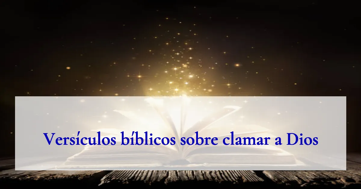 Versículos bíblicos sobre clamar a Dios