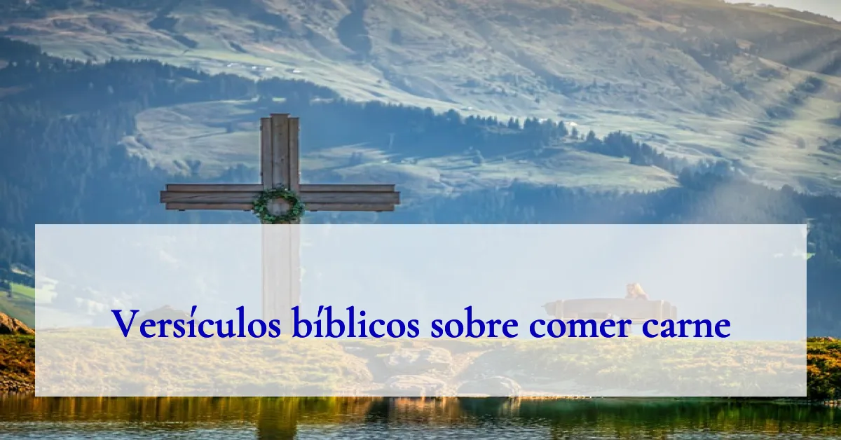 Versículos bíblicos sobre comer carne