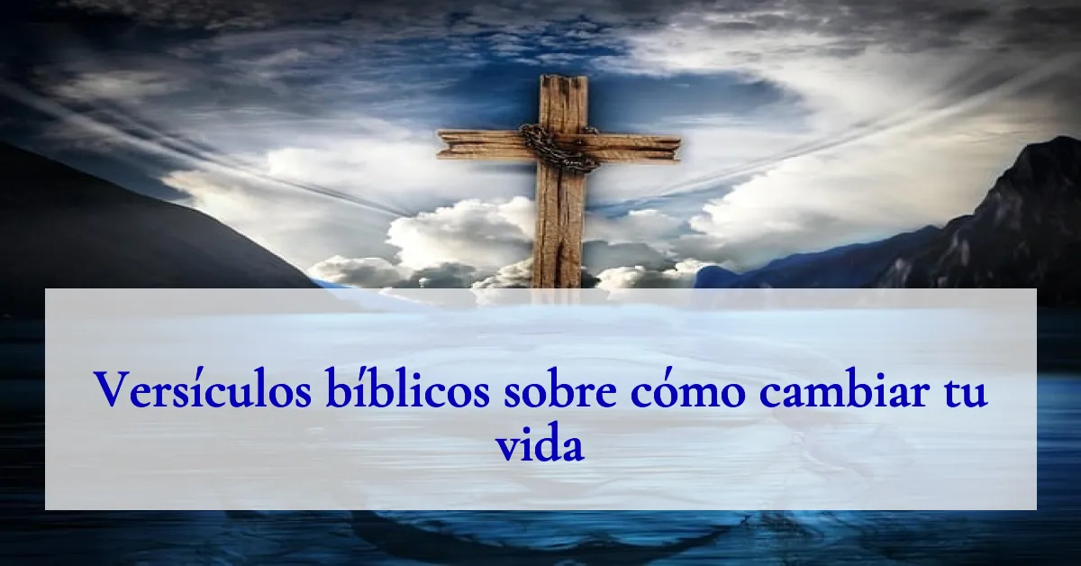 Versículos bíblicos sobre cómo cambiar tu vida