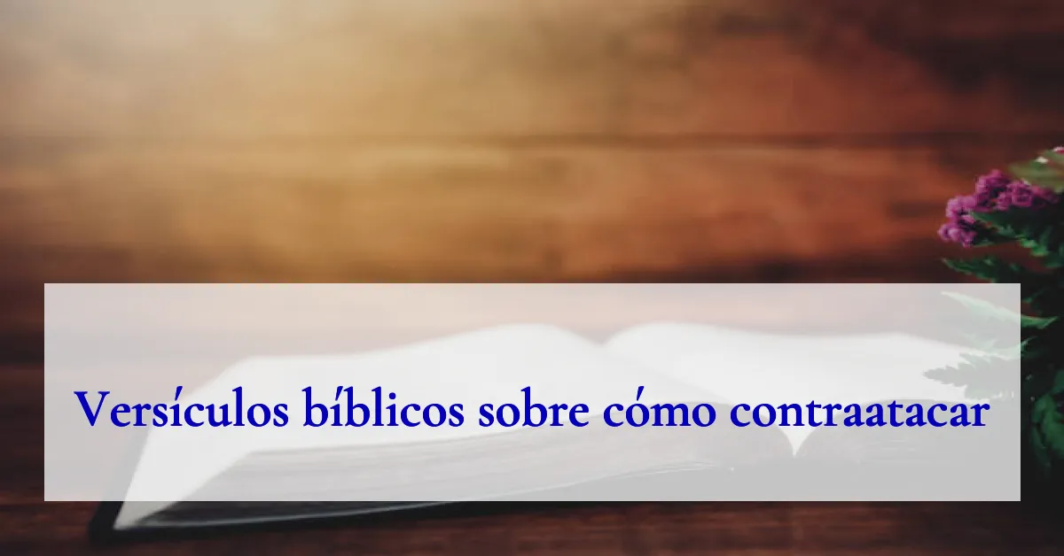 Versículos bíblicos sobre cómo contraatacar