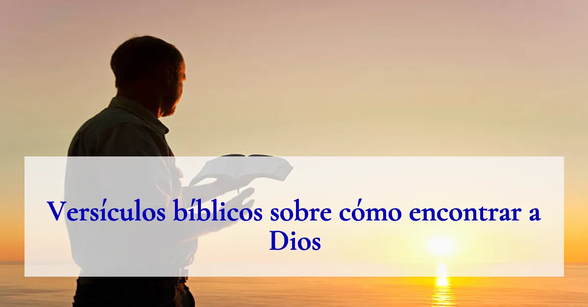 Versículos bíblicos sobre cómo encontrar a Dios