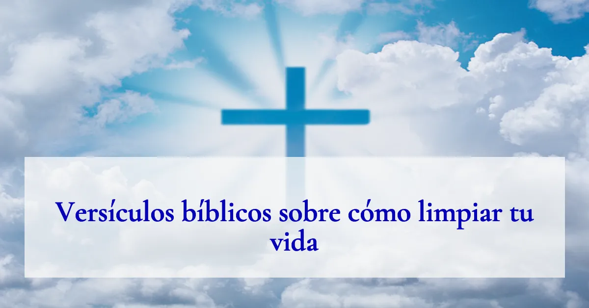 Versículos bíblicos sobre cómo limpiar tu vida