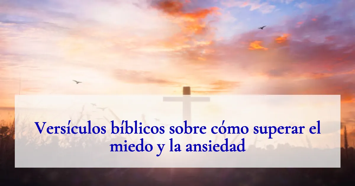 Versículos bíblicos sobre cómo superar el miedo y la ansiedad