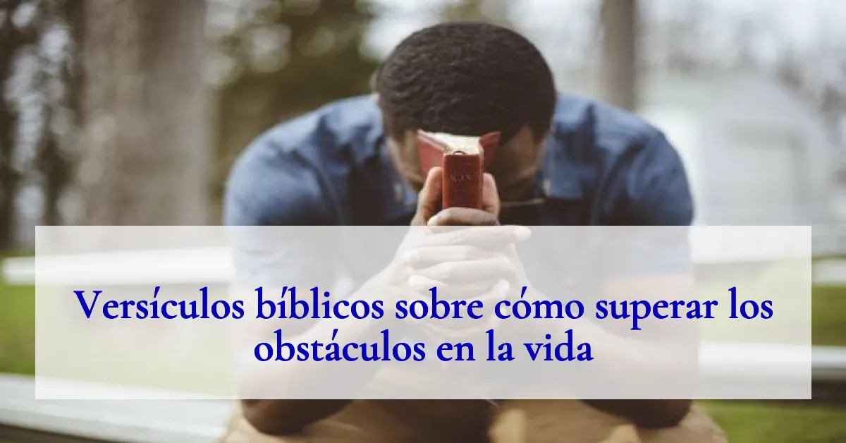 Versículos bíblicos sobre cómo superar los obstáculos en la vida