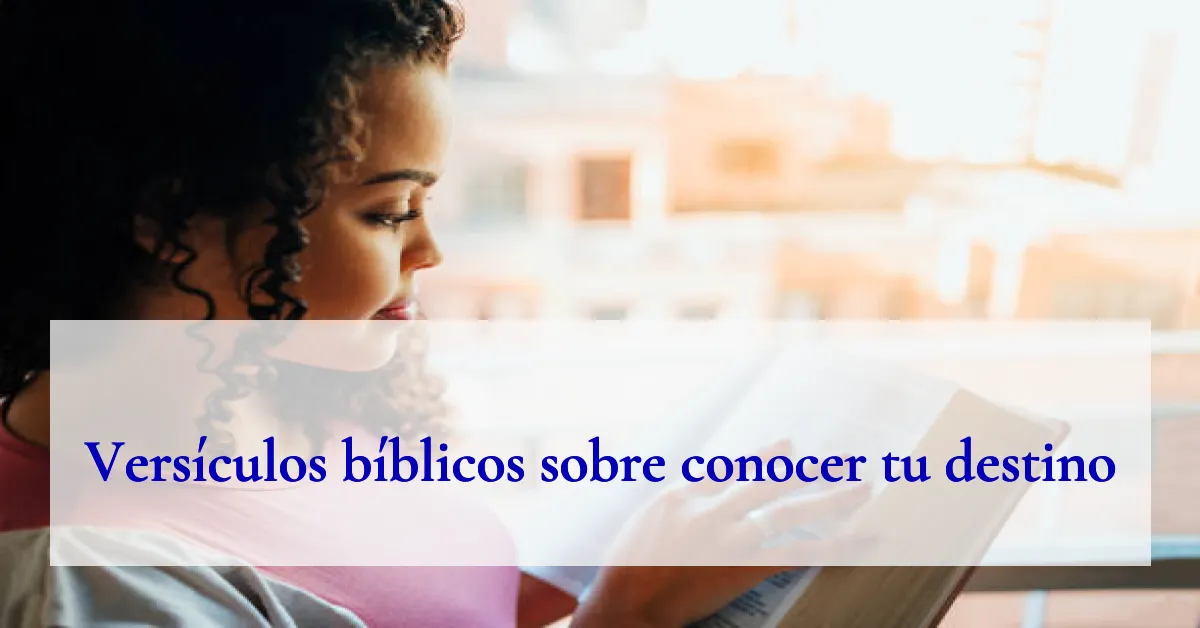 Versículos bíblicos sobre conocer tu destino