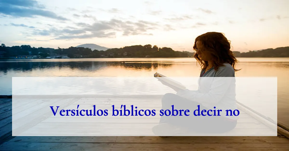 Versículos bíblicos sobre decir no