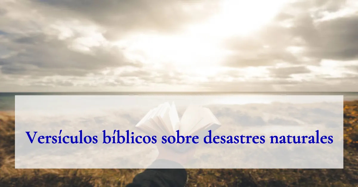Versículos bíblicos sobre desastres naturales