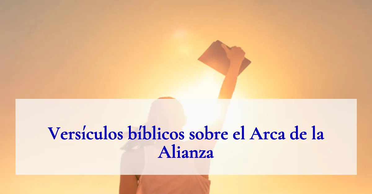 Versículos bíblicos sobre el Arca de la Alianza
