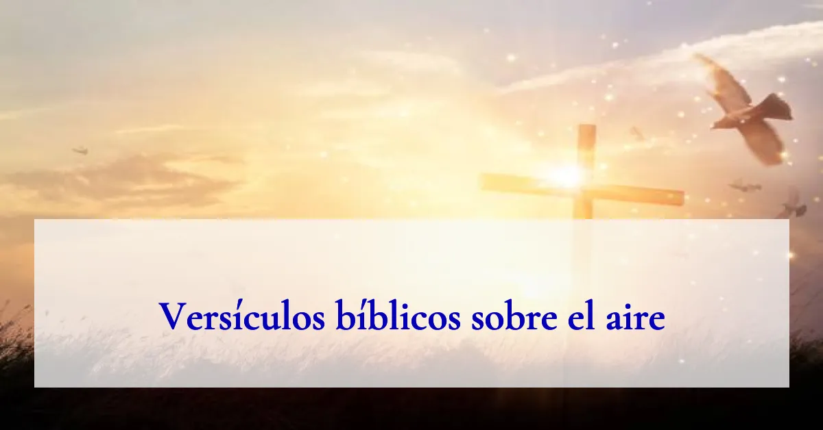 Versículos bíblicos sobre el aire