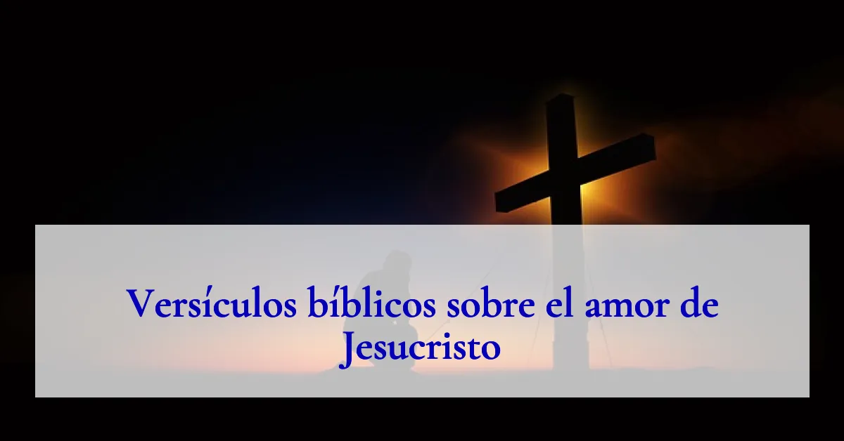 Versículos bíblicos sobre el amor de Jesucristo