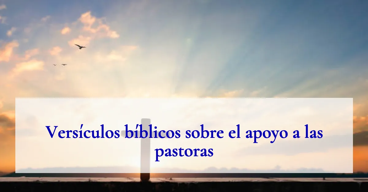 Versículos bíblicos sobre el apoyo a las pastoras