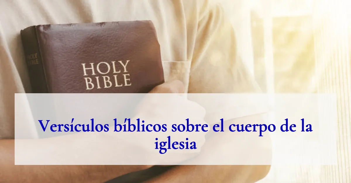 Versículos bíblicos sobre el cuerpo de la iglesia