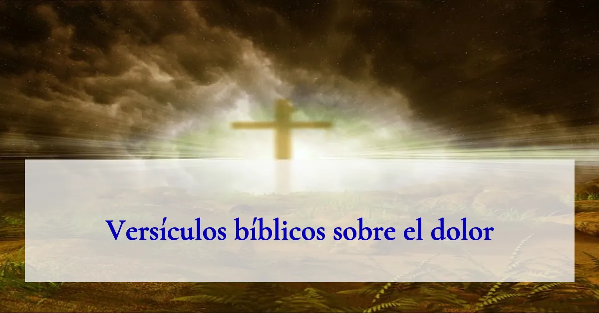 Versículos bíblicos sobre el dolor