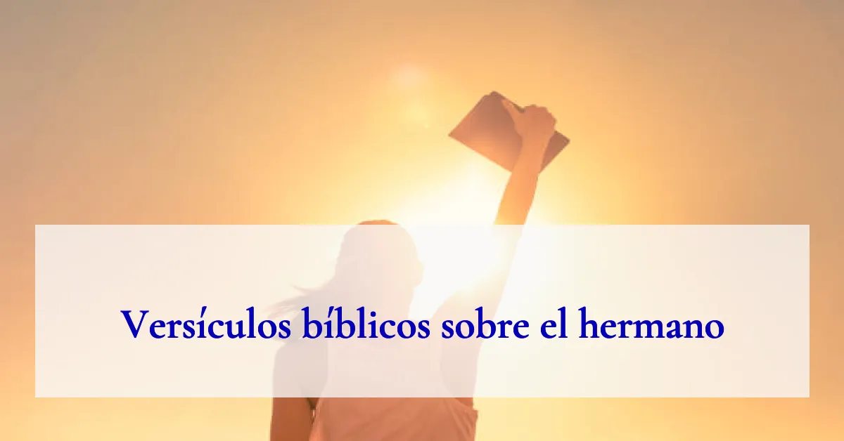 Versículos bíblicos sobre el hermano