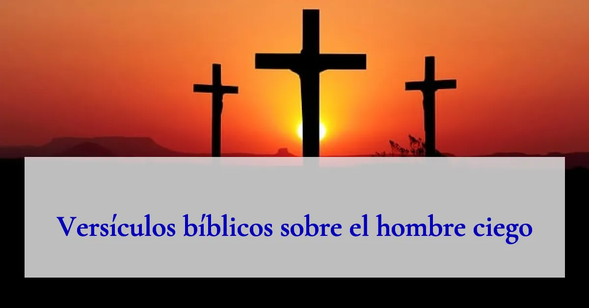 Versículos bíblicos sobre el hombre ciego