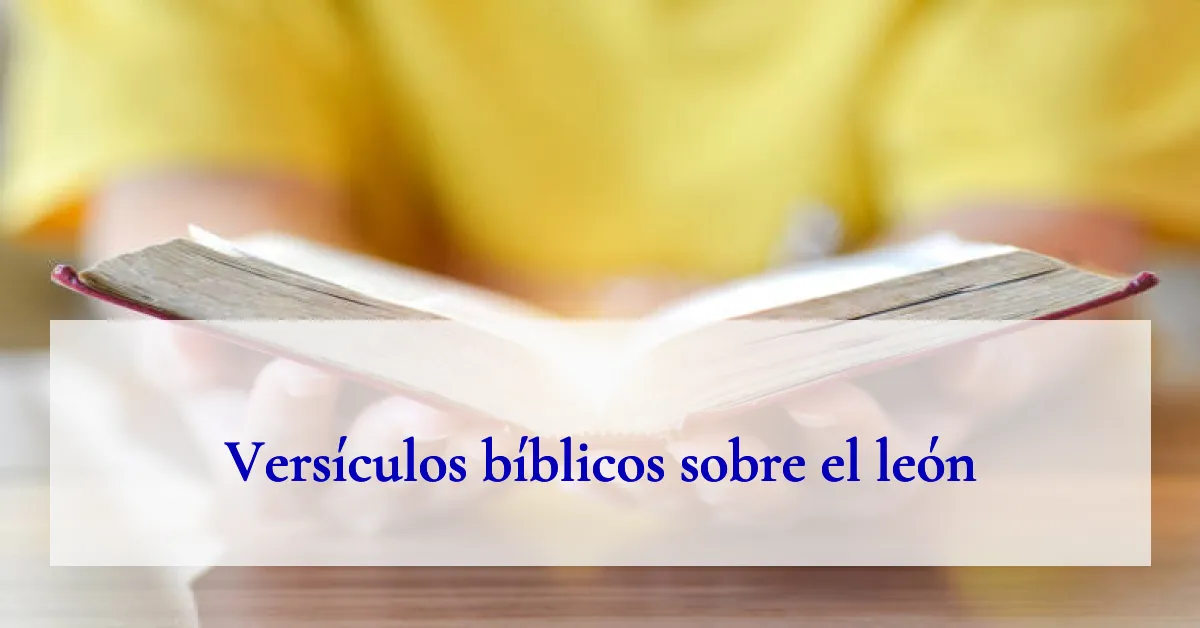 Versículos bíblicos sobre el león