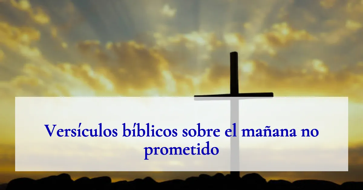 Versículos bíblicos sobre el mañana no prometido
