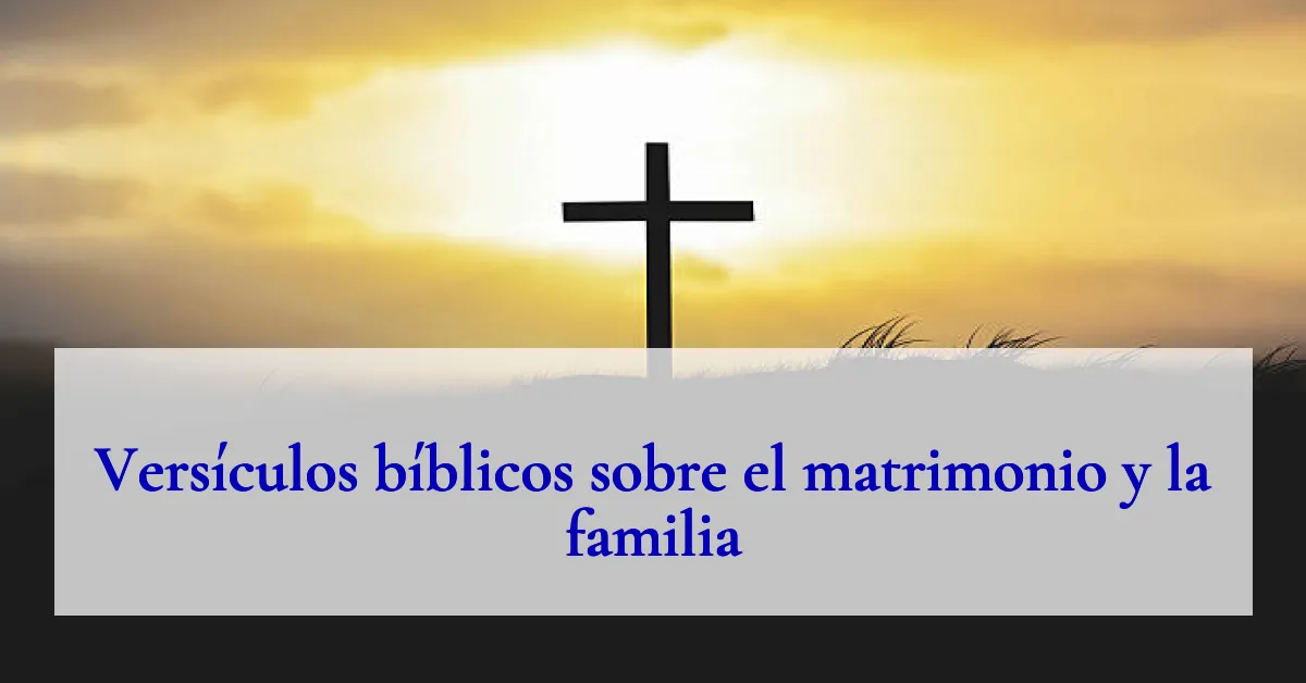 Versículos bíblicos sobre el matrimonio y la familia
