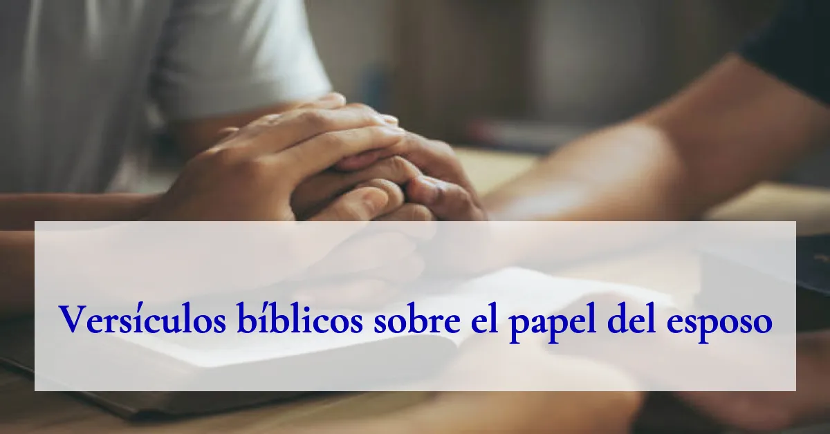 Versículos bíblicos sobre el papel del esposo