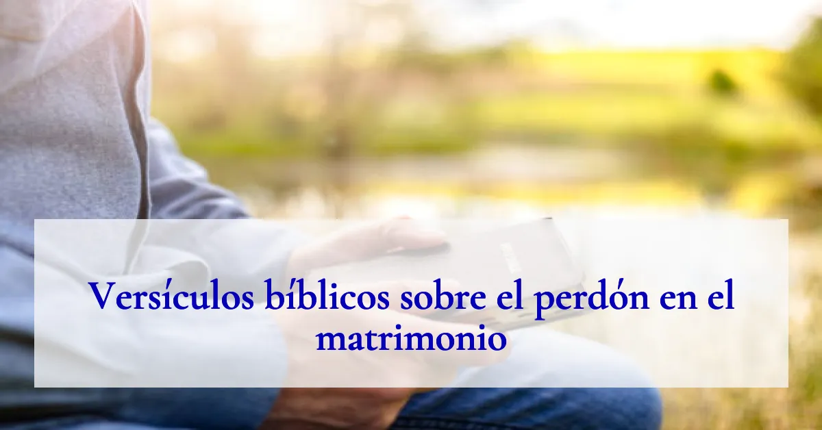 Versículos bíblicos sobre el perdón en el matrimonio