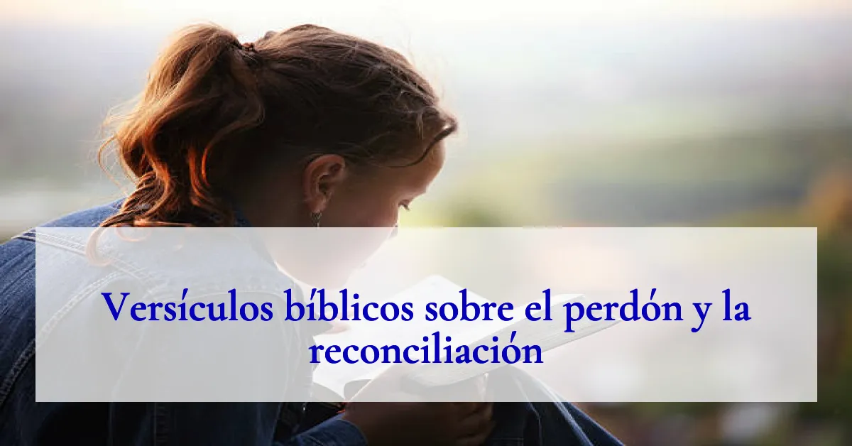 Versículos bíblicos sobre el perdón y la reconciliación