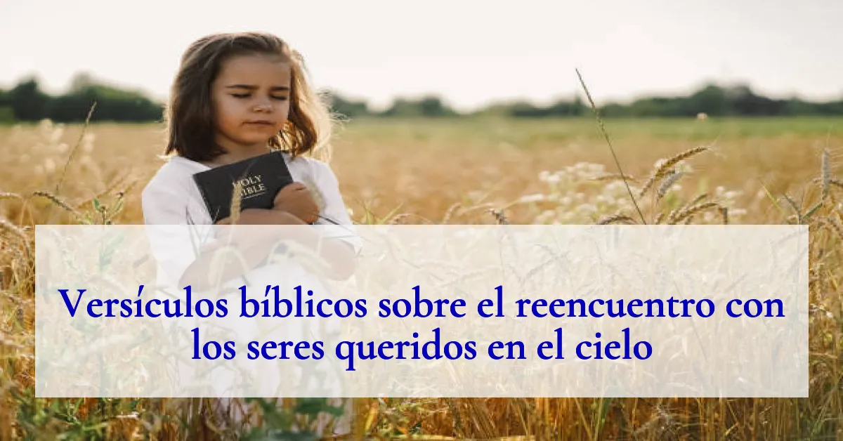 Versículos bíblicos sobre el reencuentro con los seres queridos en el cielo
