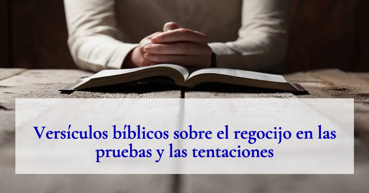 Versículos bíblicos sobre el regocijo en las pruebas y las tentaciones