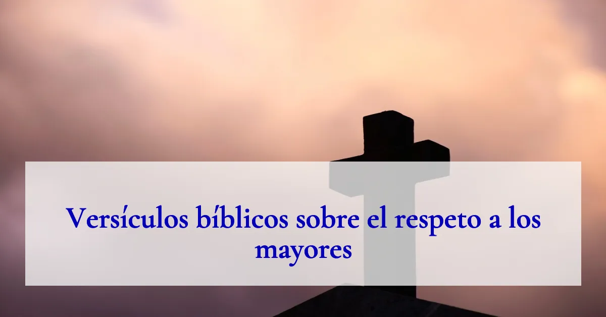 Versículos bíblicos sobre el respeto a los mayores