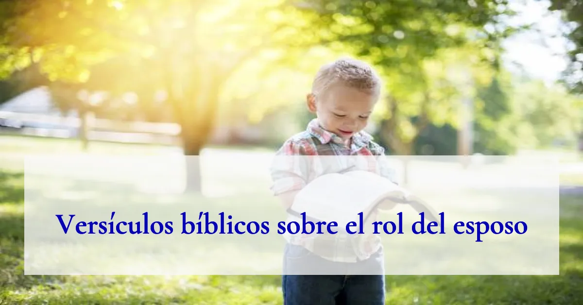 Versículos bíblicos sobre el rol del esposo