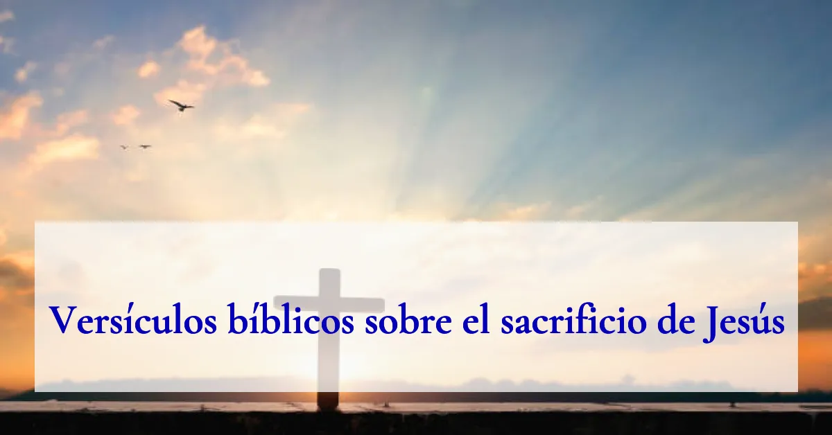 Versículos bíblicos sobre el sacrificio de Jesús
