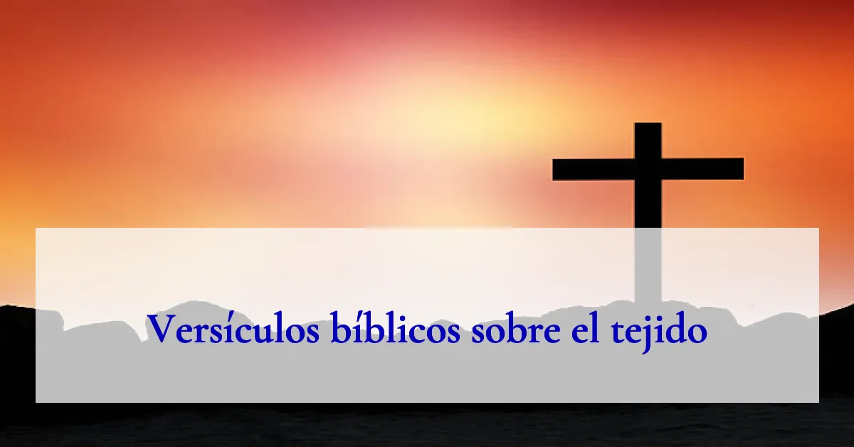 Versículos bíblicos sobre el tejido