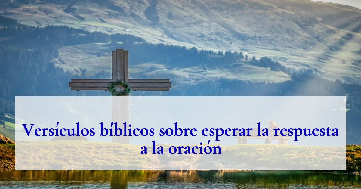 Versículos bíblicos sobre esperar la respuesta a la oración