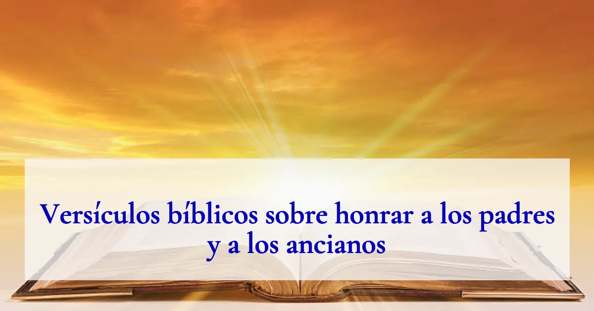 Versículos bíblicos sobre honrar a los padres y a los ancianos