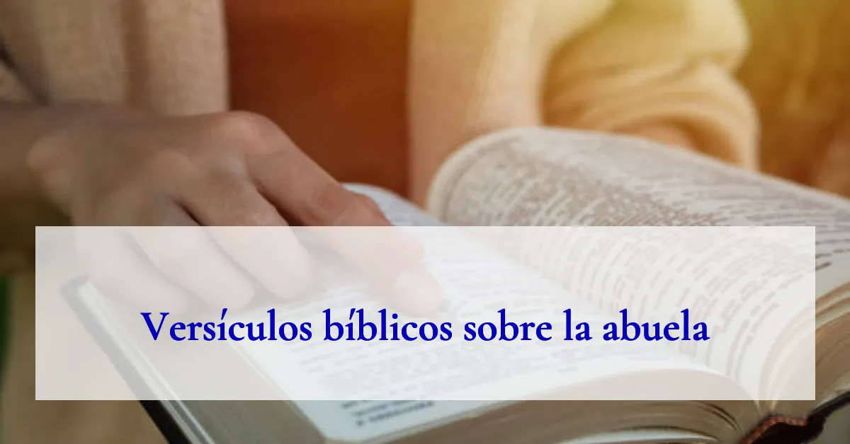 Versículos bíblicos sobre la abuela