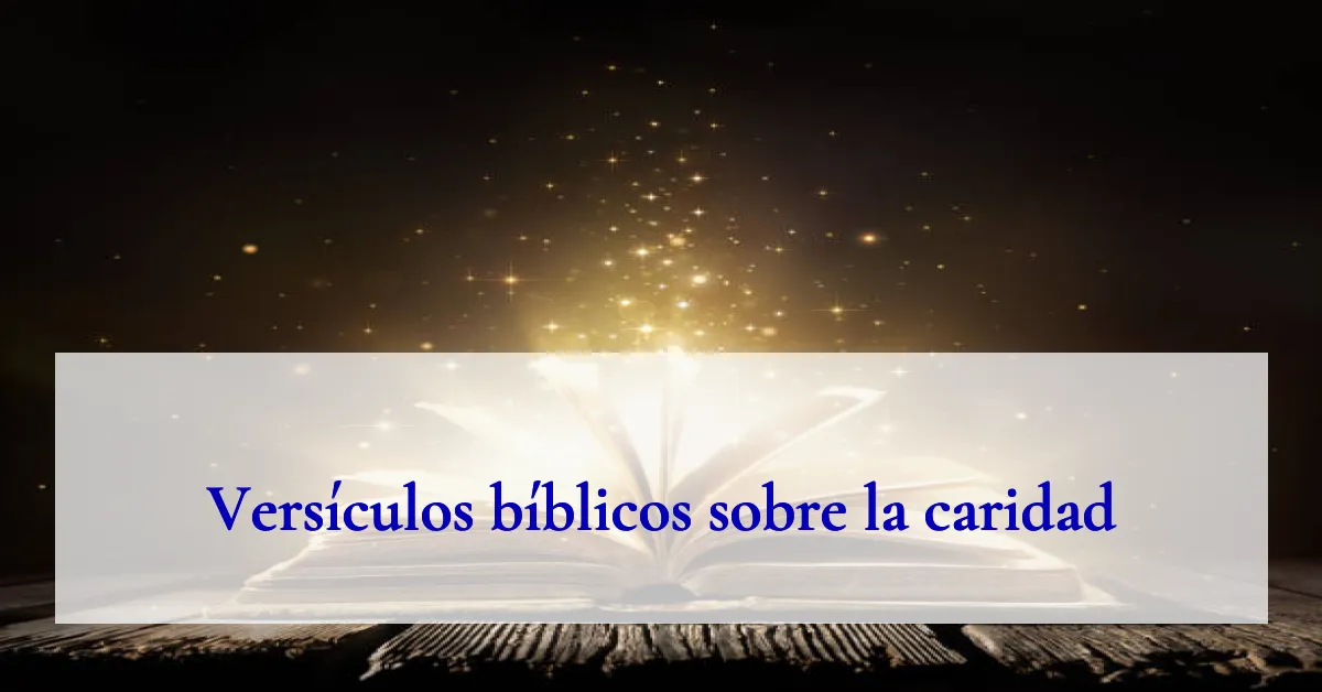 Versículos bíblicos sobre la caridad
