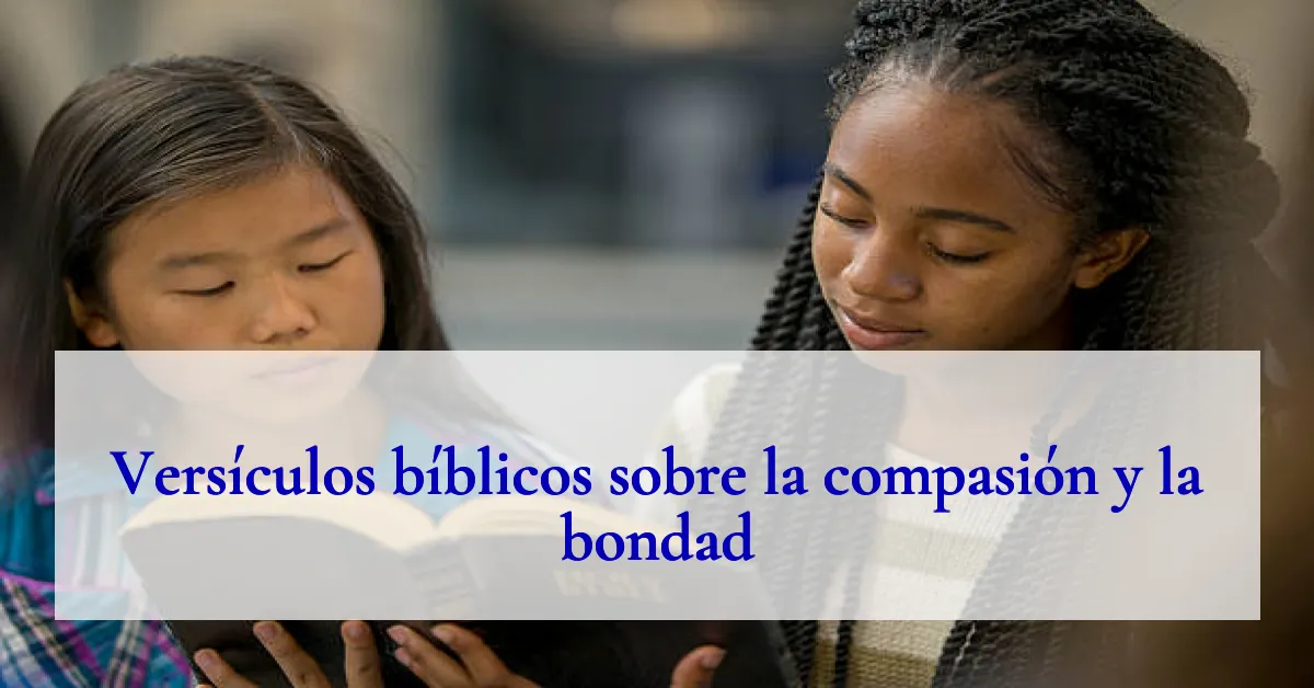 Versículos bíblicos sobre la compasión y la bondad