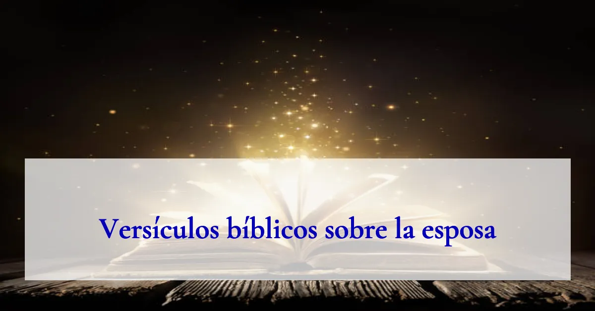 Versículos bíblicos sobre la esposa