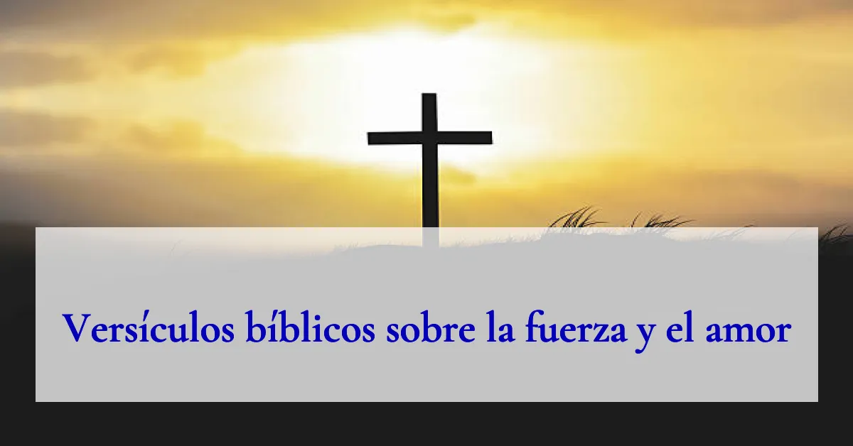 Versículos bíblicos sobre la fuerza y el amor