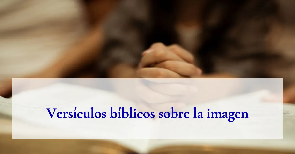 Versículos bíblicos sobre la imagen