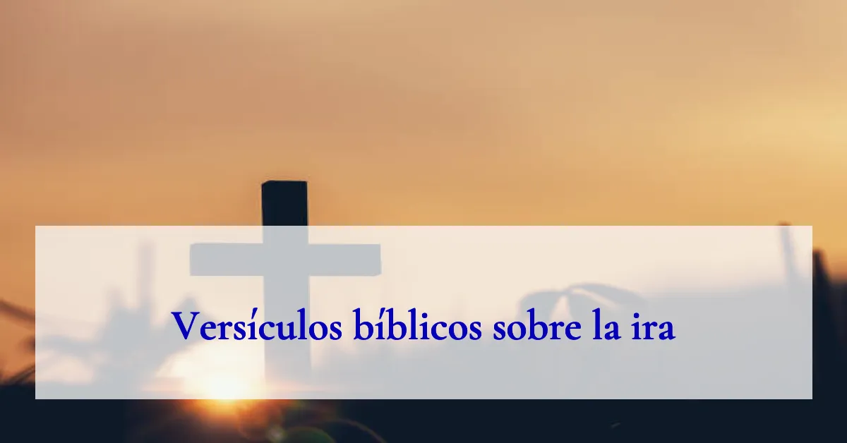 Versículos bíblicos sobre la ira