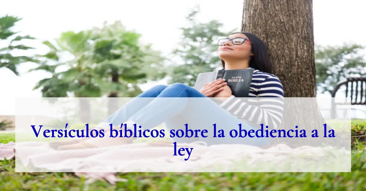 Versículos bíblicos sobre la obediencia a la ley